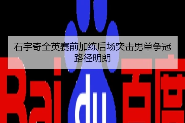 石宇奇全英赛前加练后场突击男单争冠路径明朗